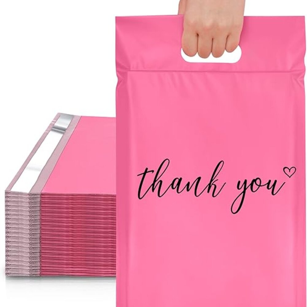 10 pcs Poly Mailers with Handle 10 X 13 Inch Premium Shipping Bags